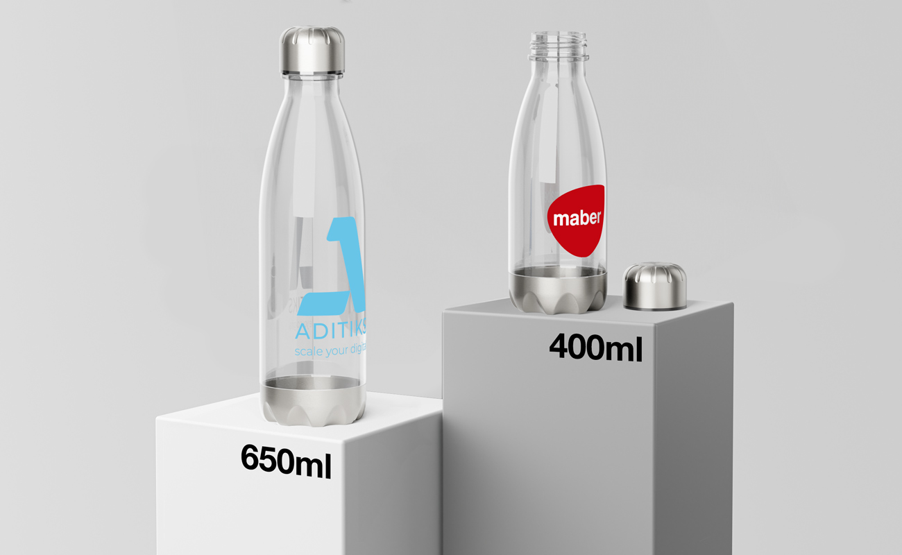 Nova Clear - Branded Water Bottles Logo